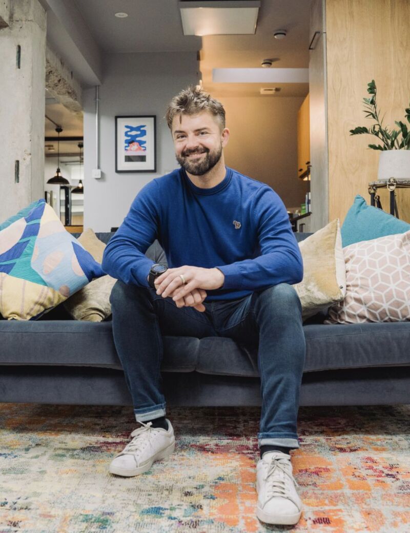 Scott in the Neverbland office